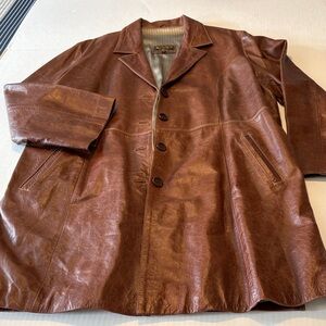 Vintage Brown Leather Jacket